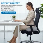 Inflatable Foot Rest Pillow for Travel, Portable Under Seat - Image 14