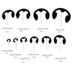 120PCS Black Stainless Steel Retaining Circlip Set Snap Ring - Image 2