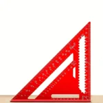 Precision aluminum square - red triangular woodworking ruler - Image 5