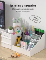 1pc White New Drawer Makeup Storage Box Dormitory Finishing - Image 11