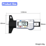 Digital Car Tyre Thickness Gauges Depth Meter For Safe Auto - Image 13