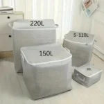Durable Extra Large Zippered Folding Storage Bag - Washable - Image 3
