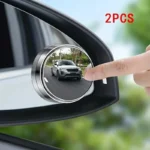 A Pair of 360-Degree Adjustable Wide-Angle Blind Spot Mirror