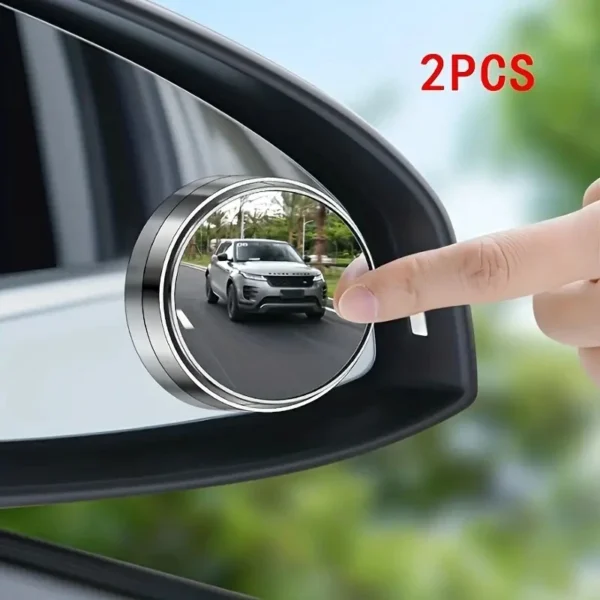 A Pair of 360-Degree Adjustable Wide-Angle Blind Spot Mirror