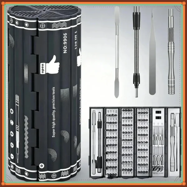 128‑in‑1 Magnetic Precision Screwdriver Set Multifunctional