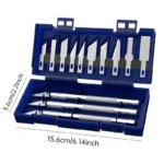 13pcs Metal Carving Knife Pen Art Seal Cutting Manual Combin - Image 7