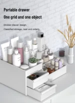 1pc White New Drawer Makeup Storage Box Dormitory Finishing - Image 13
