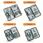 Professional 7/10/12/18 Piece Nail Care Kit Stainless Steel - Image 6