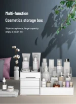 1pc White New Drawer Makeup Storage Box Dormitory Finishing - Image 8