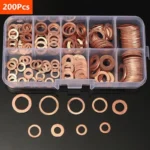 Copper Washer Gasket Nut and Bolt Set Flat Ring Seal Assortm - Image 3