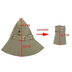 Summer Men Bucket Hat Outdoor UV Protection Wide Brim Panama - Image 24