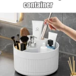 360 ° Table Top Rotary Makeup Brush Storage Container Cosmet