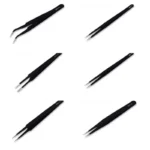 6pcs Precision Long Tweezers Set ESD Anti-Static Stainless S - Image 4