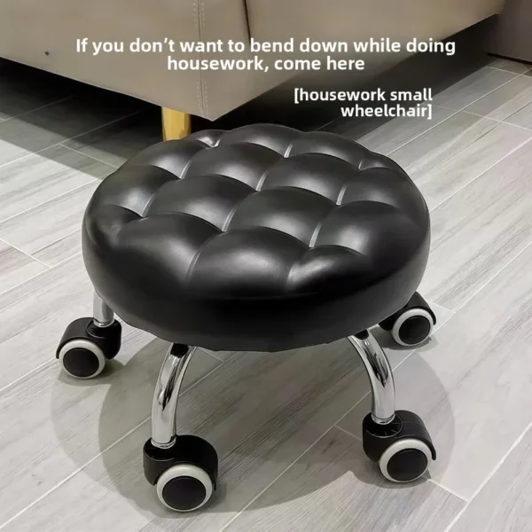 Caster Wheel Stool, Household Mobile Stool with Wheels, Chil