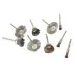 9Pcs/set Steel Wire Brush For Dremel Rotary Tool Paint Rust - Image 3