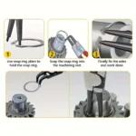 240-Piece Set of 15 Sizes of C-Clamp External Retaining Ring - Image 5