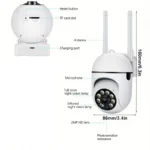 A7 Wireless Monitoring Camera 360 Degree Intercom 1080P Home - Image 5