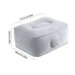 Inflatable Foot Rest Pillow for Travel, Portable Under Seat - Image 19