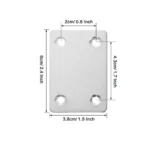 10Pcs Angle Code Fixing Bracket Iron Plate for Furniture Qui - Image 9
