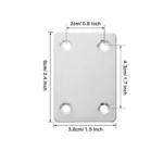 10Pcs Angle Code Fixing Bracket Iron Plate for Furniture Qui - Image 3