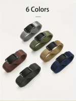 Automatic Buckle Belt, Canvas Tactical Workwear Casual Outdo - Image 12