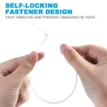 1000/100Pcs Nylon Cable Ties Self-locking Cord Ties Straps A - Image 21