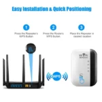 300Mbps WIFI Repeater Remote Wi-Fi Amplifier 802.11N WiFi Si - Image 15