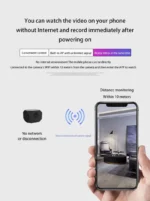 1080P HD Mini WiFi Camera AP Hotspot Remote Monitor Portable - Image 9