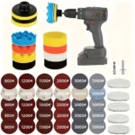 47pcs 75mm Polishing Attachment, Battery Screwdriver,Polishi
