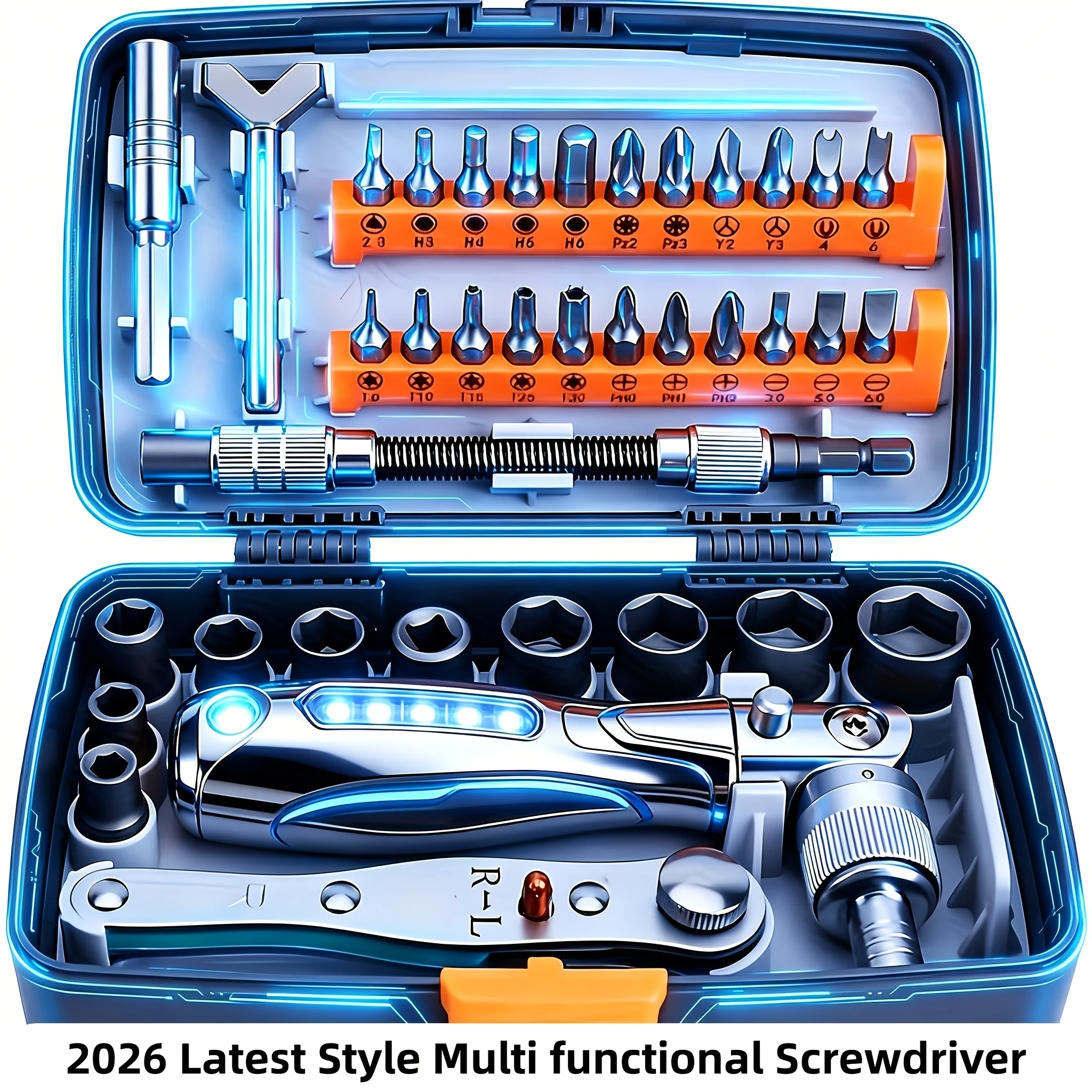 Sb02c414409ba42b3aaad52017b7f9f1cs-1.webp 7-in-1 Precision Premium Screwdriver Set – Durable Tools for - Image 1