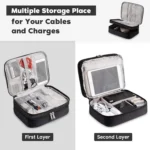 Three Layer Digital Storage Bag Multi-functional Cable Stora - Image 5