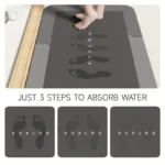 Diatomaceous Earth Bath Mat Super Absorbent Non Slip Fast Dr - Image 12