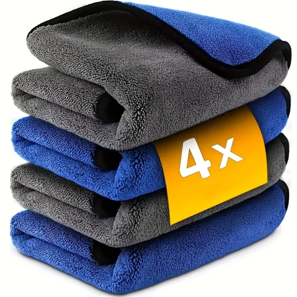 1-10pcs Microfiber Car Cleaning Towels Ultra Absorbent Car D