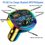 Car Bluetooth 5.0 FM Transmitter Wireless Adapter Mic Audio - Image 13