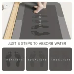 Diatomaceous Earth Bath Mat Super Absorbent Non Slip Fast Dr - Image 8