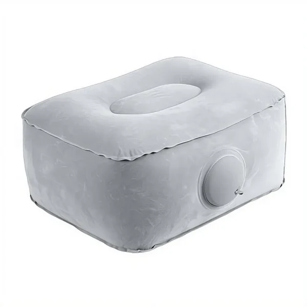 Inflatable Foot Rest Pillow for Travel, Portable Under Seat
