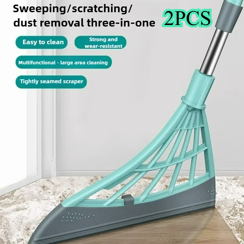 Scc1a5049d08a49ad846bfc74de5b683eT.webp Silicone Magic Rubber Broom Mop Hand Dust Brooms Home Floor - Image 1