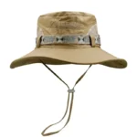 Summer Men Bucket Hat Outdoor UV Protection Wide Brim Panama - Image 8