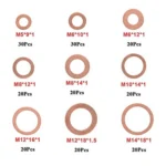 Copper Washer Gasket Nut and Bolt Set Flat Ring Seal Assortm - Image 7
