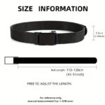 Automatic Buckle Belt, Canvas Tactical Workwear Casual Outdo - Image 3