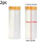 Pre-Taped Masking Film Protection PE Covering Cloth Tape for - Image 8