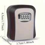 1pc Bnation Ultra-Secure Flip-Top Key Safe - Metal & Pla - Image 4