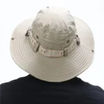 Summer Men Bucket Hat Outdoor UV Protection Wide Brim Panama - Image 14