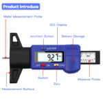 Digital Car Tyre Thickness Gauges Depth Meter For Safe Auto - Image 12
