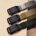 Automatic Buckle Belt, Canvas Tactical Workwear Casual Outdo - Image 4