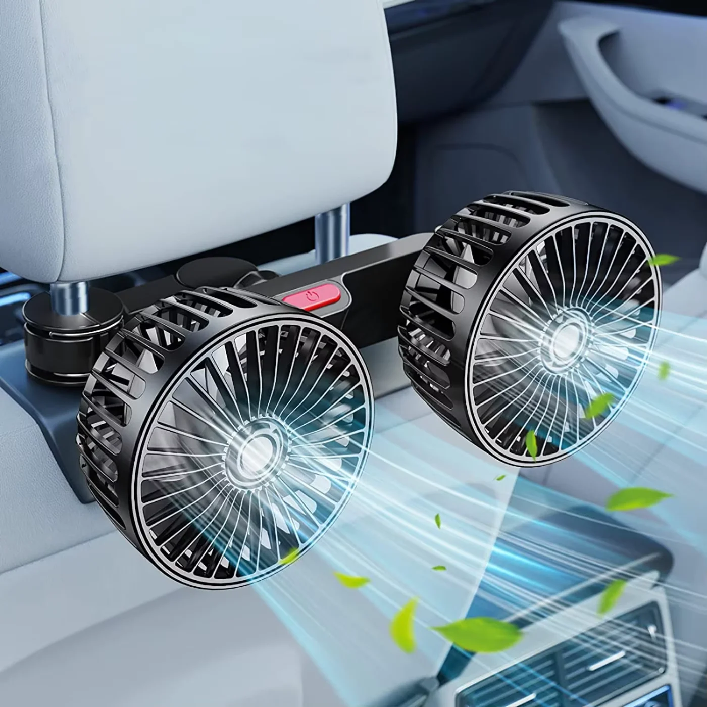Sec43708ede2c4130b3b98ee5569728bdA-1.webp Car Fan 360° 3-speed Car Seat Back Cooling Fan USB Charge Du - Image 1