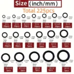 225pcs O-Ring Kit: Durable Rubber Seals for Automotive & - Image 9