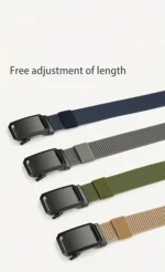 Automatic Buckle Belt, Canvas Tactical Workwear Casual Outdo - Image 13