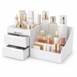 1pc White New Drawer Makeup Storage Box Dormitory Finishing