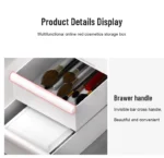 1pc White New Drawer Makeup Storage Box Dormitory Finishing - Image 17